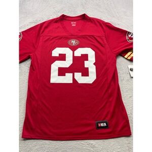 NFL San Francisco 49ers Christian McCaffrey 23 Jersey Mens Large Red New